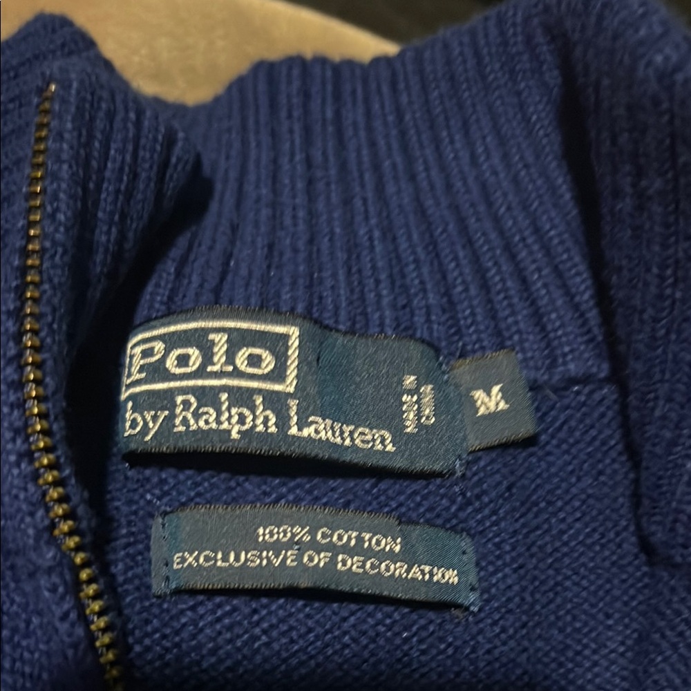 Polo by Ralph Lauren Blue Zip Up Sweater